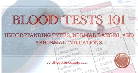 Blood Tests for Non.